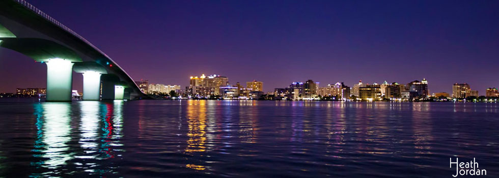 sarasota skyline night